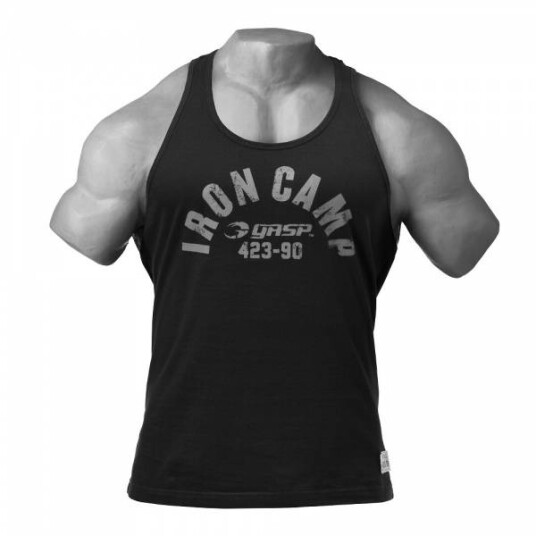Gasp Throwback Tank - Wash Black
