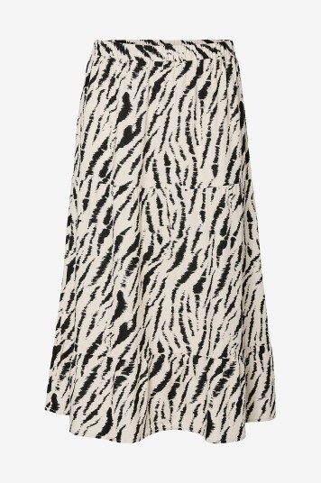 pieces - Skjørt pcTarlem HW Midi Skirt Wvn - Beige