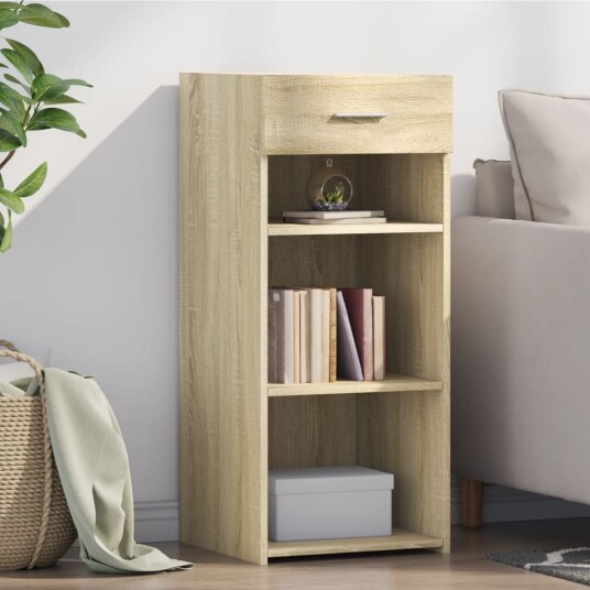 Skjenk sonoma eik 40x42,5x93 cm konstruert tre 8721102652172