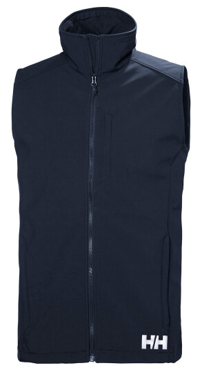 Helly Hansen Herre Paramount Vindtett Softshell Vest Marineblå M SvartM