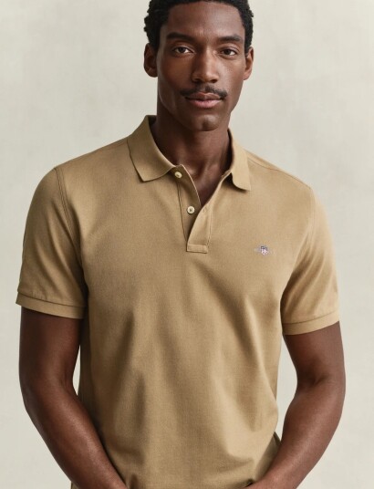Gant Classic Regular Polo Shirt Beige XXL