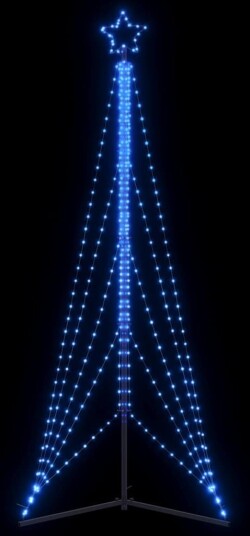 LED Juletre 525 LEDs Blå 302 cm