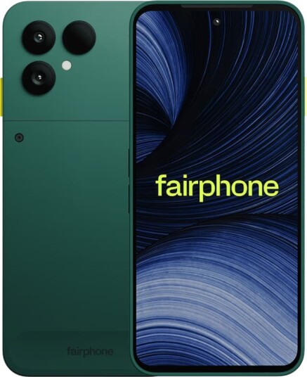 Fairphone (Gen. 6+) - 5G Smarttelefon - Dobbelt-Sim - Ram 12 Gb / Internminne 256 Gb - Microsd Slot - Oled Display - 6.31" - 2484 X 1116 Piksler (120 Hz) - 2X Bakkameraer 50 Mp, 13 Mp - Front Camera 32 Mp - Skoggrønn