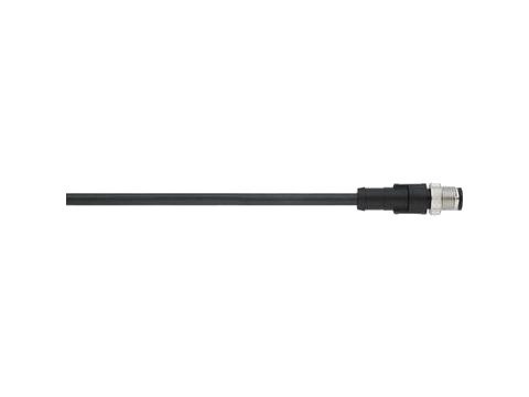 Klut Ab-C8-M12ms-5,0Pur 5 M M12/M12 Nikkel Svart