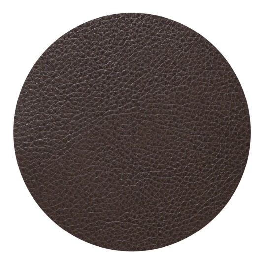 Lind DNA  Leather Serene Circle glassunderlag 10 cm hazel