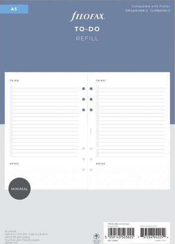 Filofax To-Do Refill A5