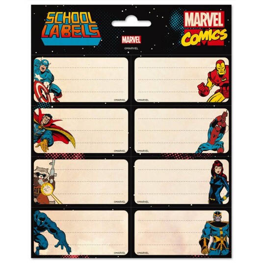 Marvel Comics Etiketter Selvklebende