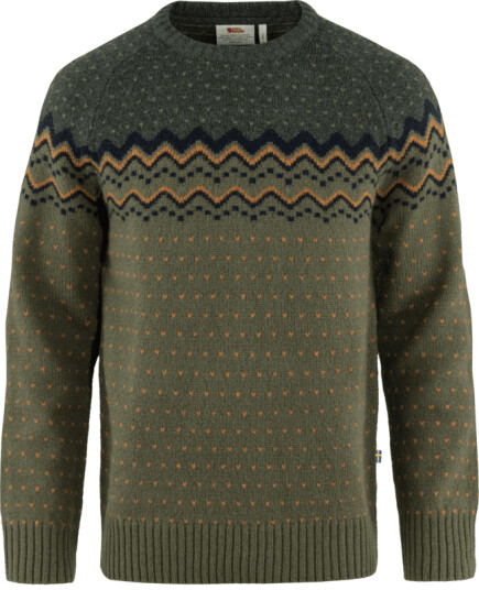 Fjellreven Men's Övik Knit Sweater XL , Laurel Green/Deep Forest