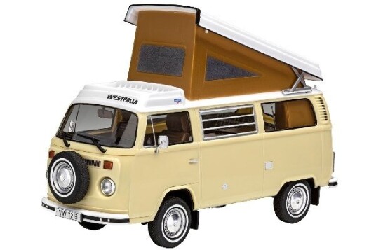 Revell 1:24 VW T2 Camper Easy-Click Modellsett i Hvit