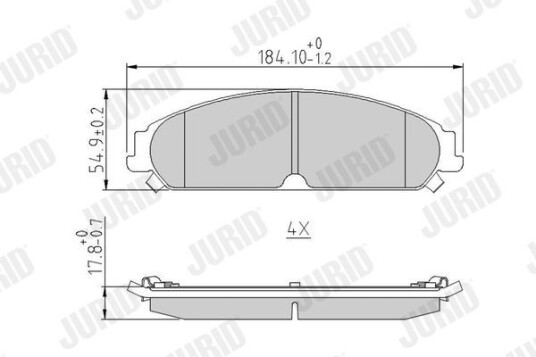Bremseklosser JURID 573404J Bremseklosser JURID 573404J