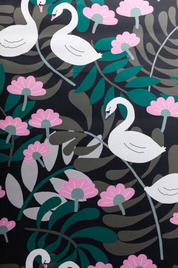 Petite Déco Tapet Swan Svart