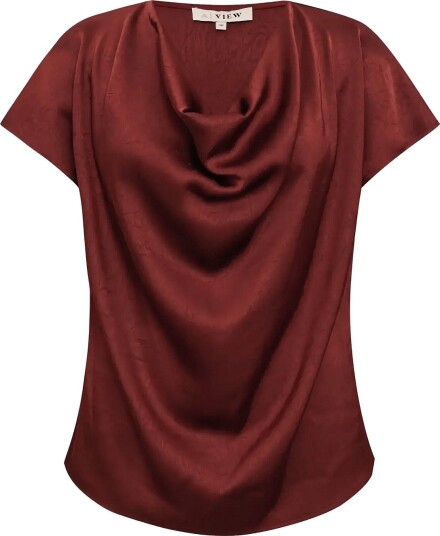 A View Sinda Drape Top Burgundy 34 A View Sinda Drape Top Burgundy 34