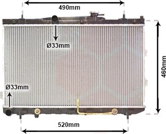 VAN WEZEL 83002075 Radiator motorkjøling