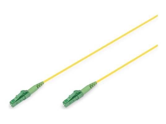 Digitus - Koblingskabel - Lc/Apc-Enkeltmodus (Hann) Til Lc/Apc-Enkeltmodus (Hann) - 15 M - 2 Mm - Fiberoptisk - Simpleks - 9 / 125 Micron - Os2 - Med Støvel Halogenfri Innendørs - Gul