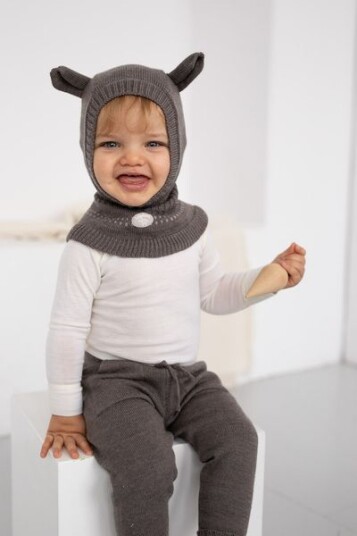 Lillelam balaclava Lammi brun