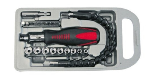 Pro-Line Universal Skrutrekker Med Skralle Crv 23 Stk. - 10008 Pro-Line Universal Skrutrekker Med Skralle Crv 23 Stk. - 10008