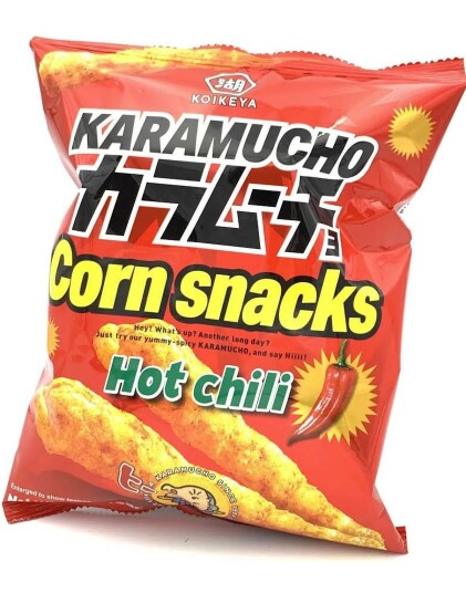 Karamucho Corn Snacks Hot Chilli 65 gram Japan
