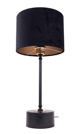 Merida bordlampe 54cm Sort m/ Sort velour skjerm