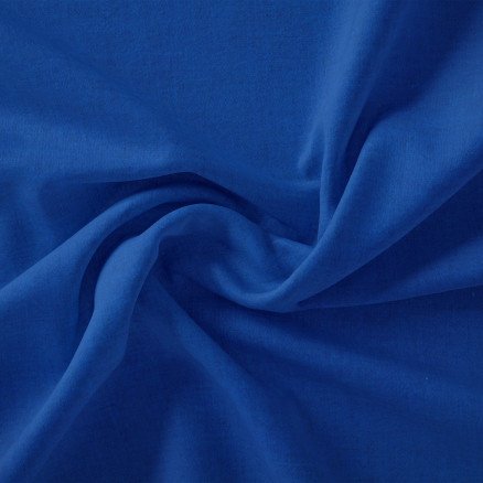 Stoffabrics Swan Solid Bomullslerret Stoff 150cm 662 Kongeblå 50cm