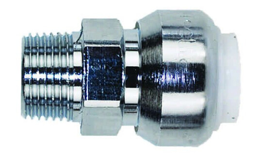 Tectite Classic Tippunion 15 mm x 3/8", Krom