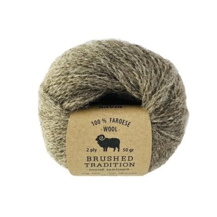 Navia Brushed Tradition Garn 1103 Mellomgrå