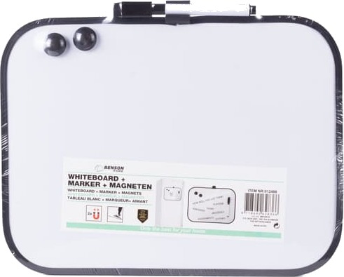 Whiteboard med penn og magneter