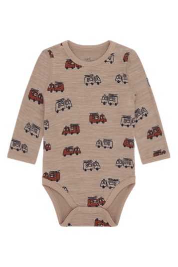 Hust & Claire Baloo Firetruck ull/bambus body - biscuit