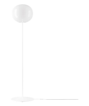 Lodes Volume 29 Gulvlampe Kort Glanset Hvit