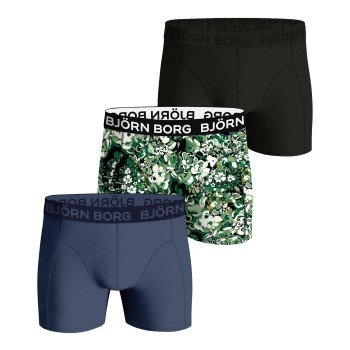 Björn Borg 3P Cotton Stretch Boxer 1721 Mørkblå bomull Small Herre