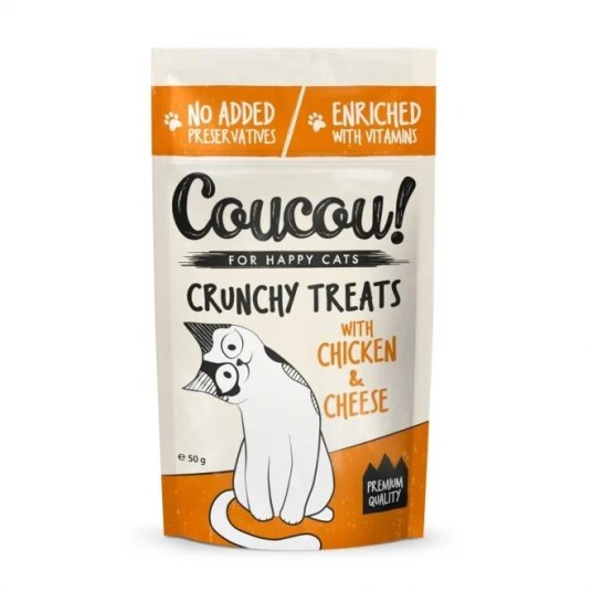 Coucou! Crunchy Treats With Chicken&Cheese 50 G Coucou! Crunchy Treats With Chicken&Cheese 50 G