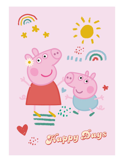 BrandMac Fleece Peppa Pig - Pep 1014 C - 100X140 Cm - Multi/patterned - 100X140CM BrandMac Fleece Peppa Pig - Pep 1014 C - 100X140 Cm - Multi/patterned - 100X140CM