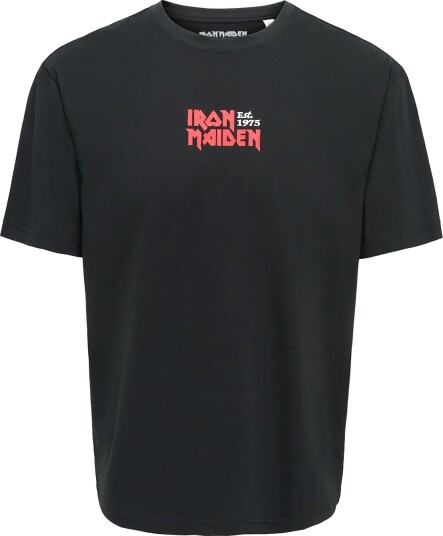 ONLY & SONS Onsiron Maiden Life Rlx Ss Lic Tee Black M ONLY & SONS Onsiron Maiden Life Rlx Ss Lic Tee Black M