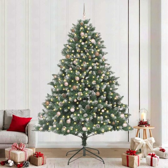  Kunstig juletre grønn 160 x 160 x 240 cm PVC og plast og stål