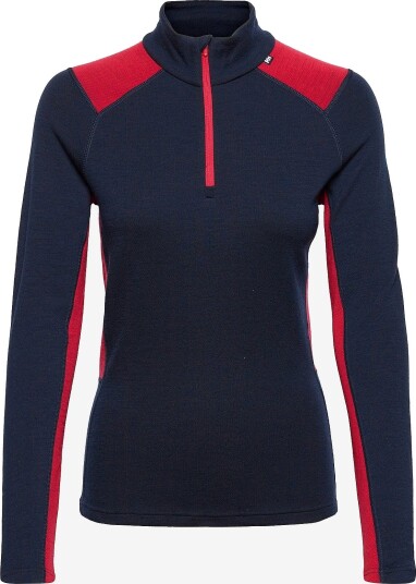 Helly Hansen W Lifa Merino Midw 1/2 Zip NAVY XL