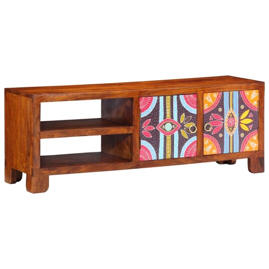 TV skap flerfarget 110x30x40 heltre akasie