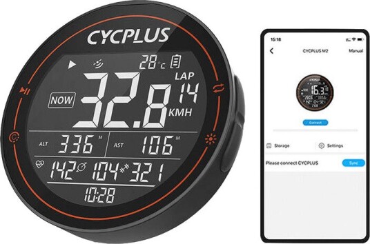 Sykkelcomputer Cycplus M2 2,5" Oppladbar USB-C Puls Hastighet Tid Høyde Distanse 35 timer Sykkelcomputer Cycplus M2 2,5" Oppladbar USB-C Puls Hastighet Tid Høyde Distanse 35 timer