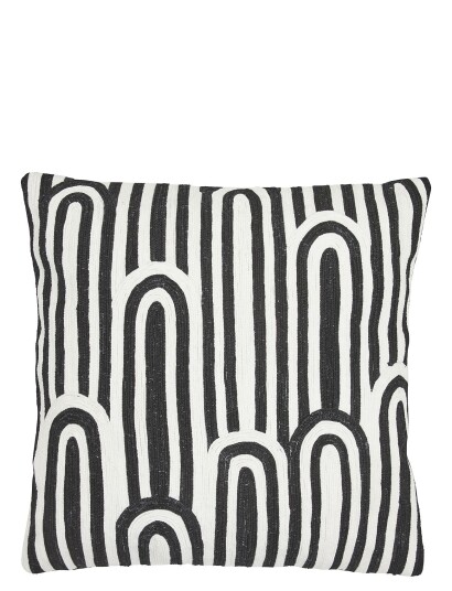 Jakobsdals Cushion Cover - Praise Patterned Jakobsdals BLACK 50X50CM
