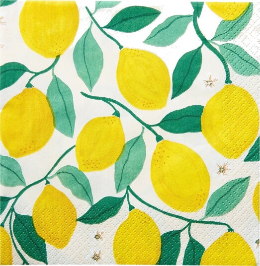 Havi Havi Napkin Lemon   Yellow   24X24CM