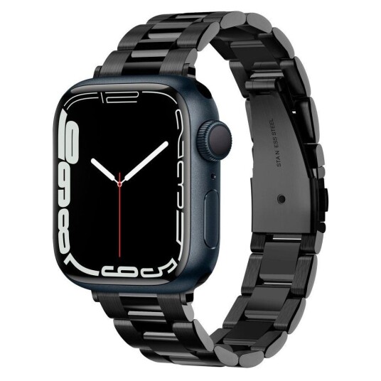 Spigen Apple Watch (38/40/SE/41MM) Spigen Modern Fit Band - Rustfritt Stål Reim med Pinner - Svart Spigen Apple Watch (38/40/SE/41MM) Spigen Modern Fit Band - Rustfritt Stål Reim med Pinner - Svart