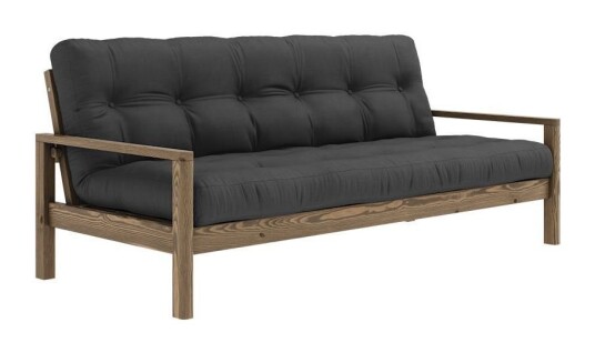 Karup Design Knob Sovesofa, Brun lakkert furu, Dark Grey Unoliving 1733434-01-0 1733432-01-0 Karup Design Knob Sovesofa, Brun lakkert furu, Dark Grey Unoliving 1733434-01-0 1733432-01-0