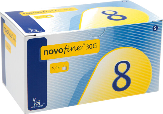 Novofine Kanyle 30G 0,30x 8mm, 100 stk.