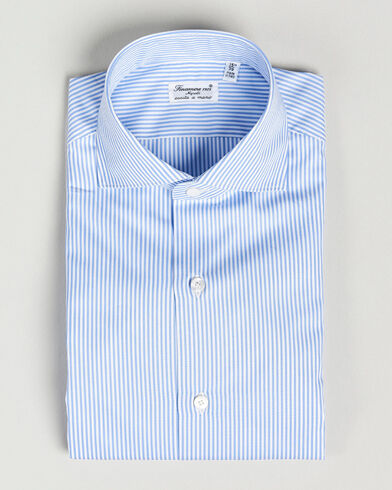 Finamore Napoli Milano Slim Fit Classic Shirt Blue Finamore Napoli Milano Slim Fit Classic Shirt Blue