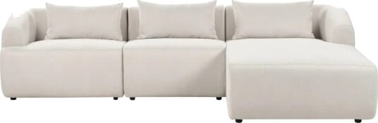 Hjørnesofa Svansele   Beige/Venstrevendt
