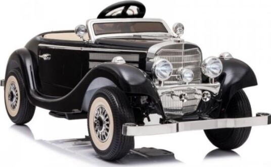 Lean Cars Dobbel Elbil For Barn Retro Mercedes Benz 540K 4X4 - A200 Svart Lean Cars Dobbel Elbil For Barn Retro Mercedes Benz 540K 4X4 - A200 Svart