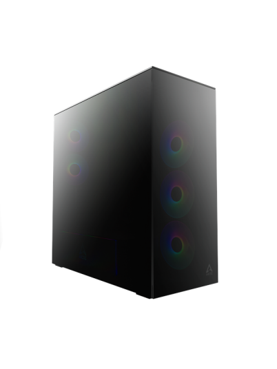 Arctic Xtender Mirror Black Miditower Kabinett med ARGB-belysning Arctic Xtender Mirror Black Miditower Kabinett med ARGB-belysning