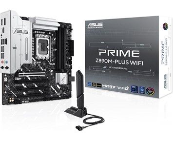 ASUS Prime Z890M-PLUS Micro ATX Hovedkort med Wi-Fi 7 og DDR5