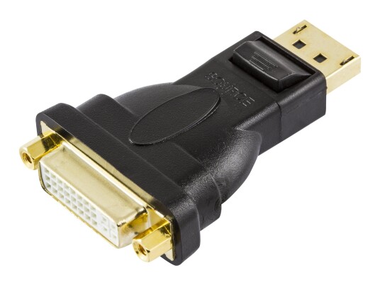 Deltaco DisplayPort til DVI-D Adapter Svart - Duallink