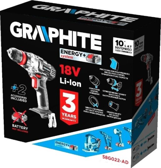 GRAPHITE 58G022-AD Batteriskrutrekker