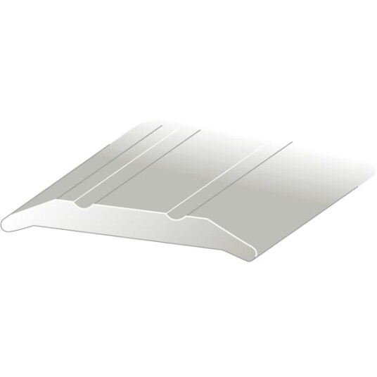 Lundbergs Skjøtelist Overgang Aluminium 4mm 25mm 1000mm Nr 2 Sølv