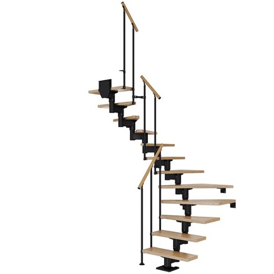 Dolle Cork U-trapp Svart-classic Ii-lakkert Eik-13 - Loddret Høyde 259 315 Cm Dolle Cork U-trapp Svart-classic Ii-lakkert Eik-13 - Loddret Høyde 259 315 Cm